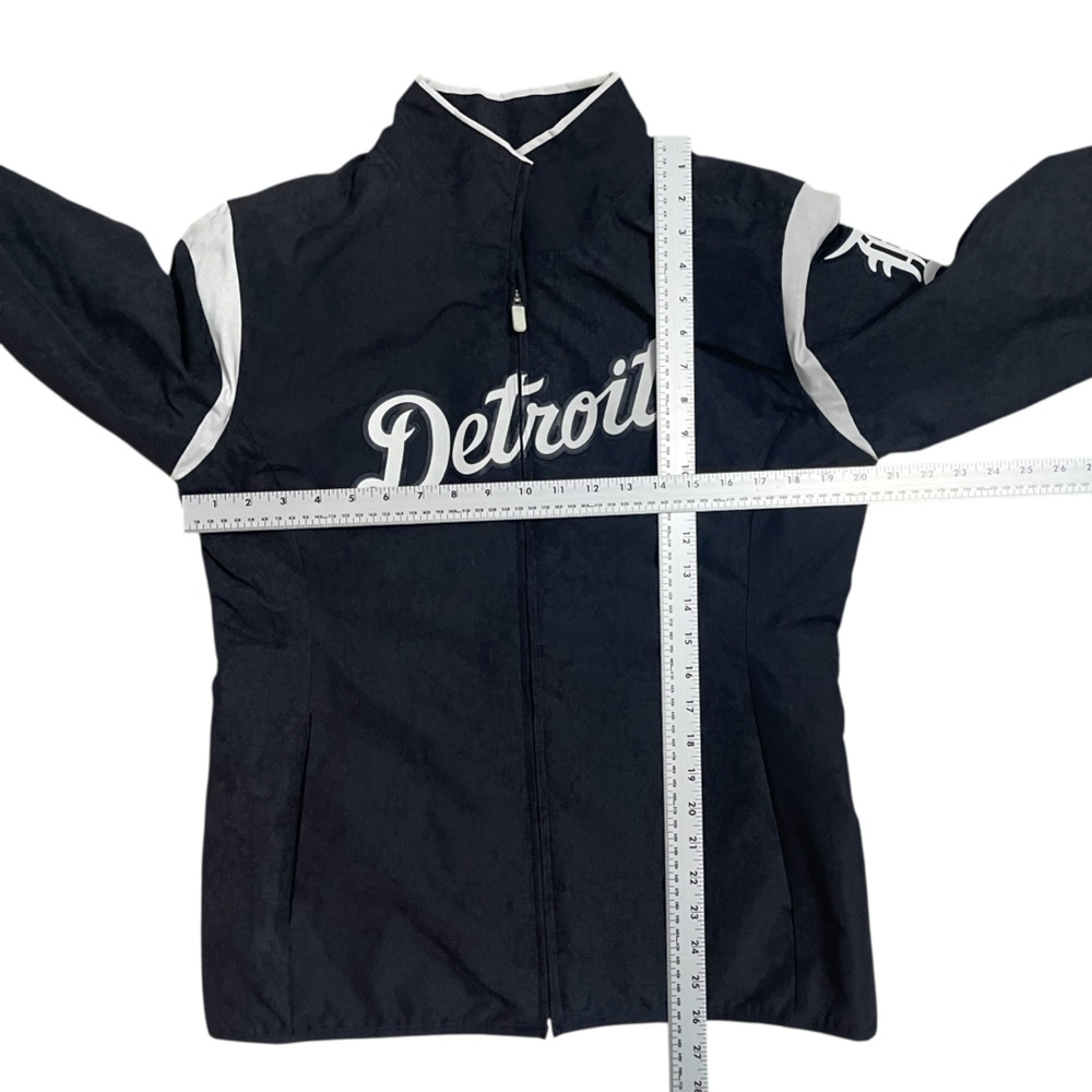 Majestic Thermabase MLB Detroit Tigers Jacket Navy Medium - Picture 6 of 13